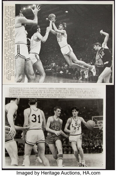 Pete Maravich LSU Classic (c.1969) Premium Poster Print - Photofile Inc.  – Sports Poster Warehouse
