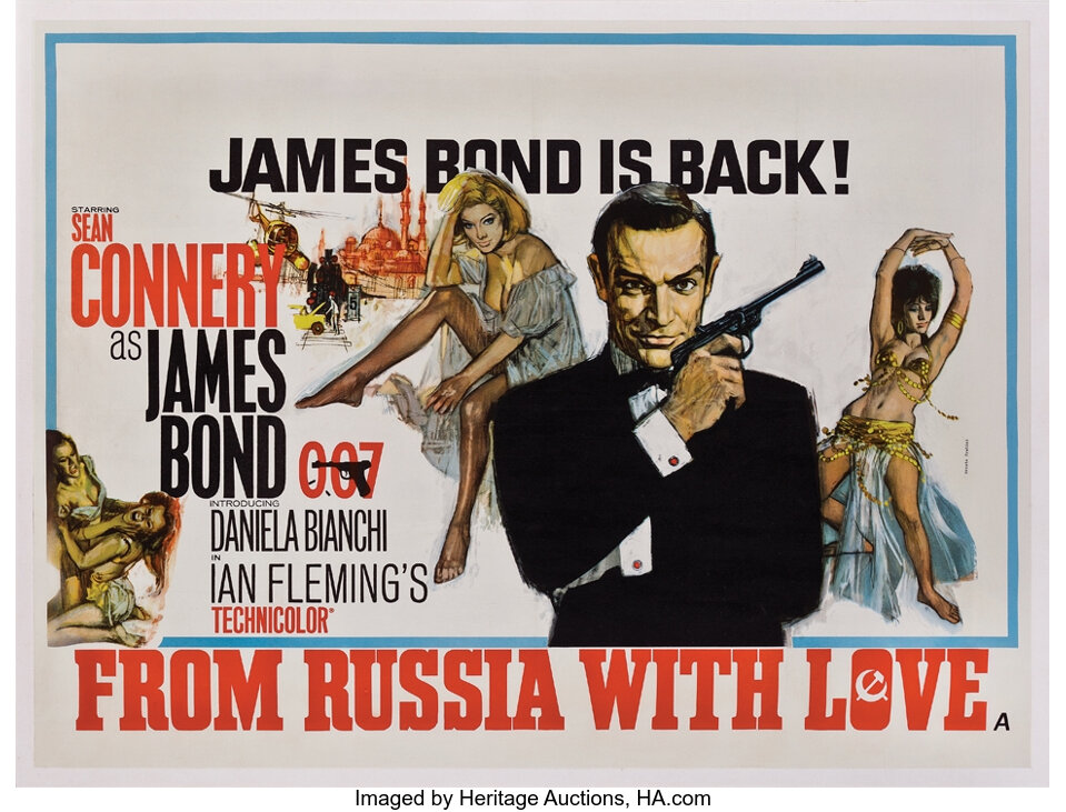 From Russia With Love world-premiere advance U.K. quad poster.... | Lot ...