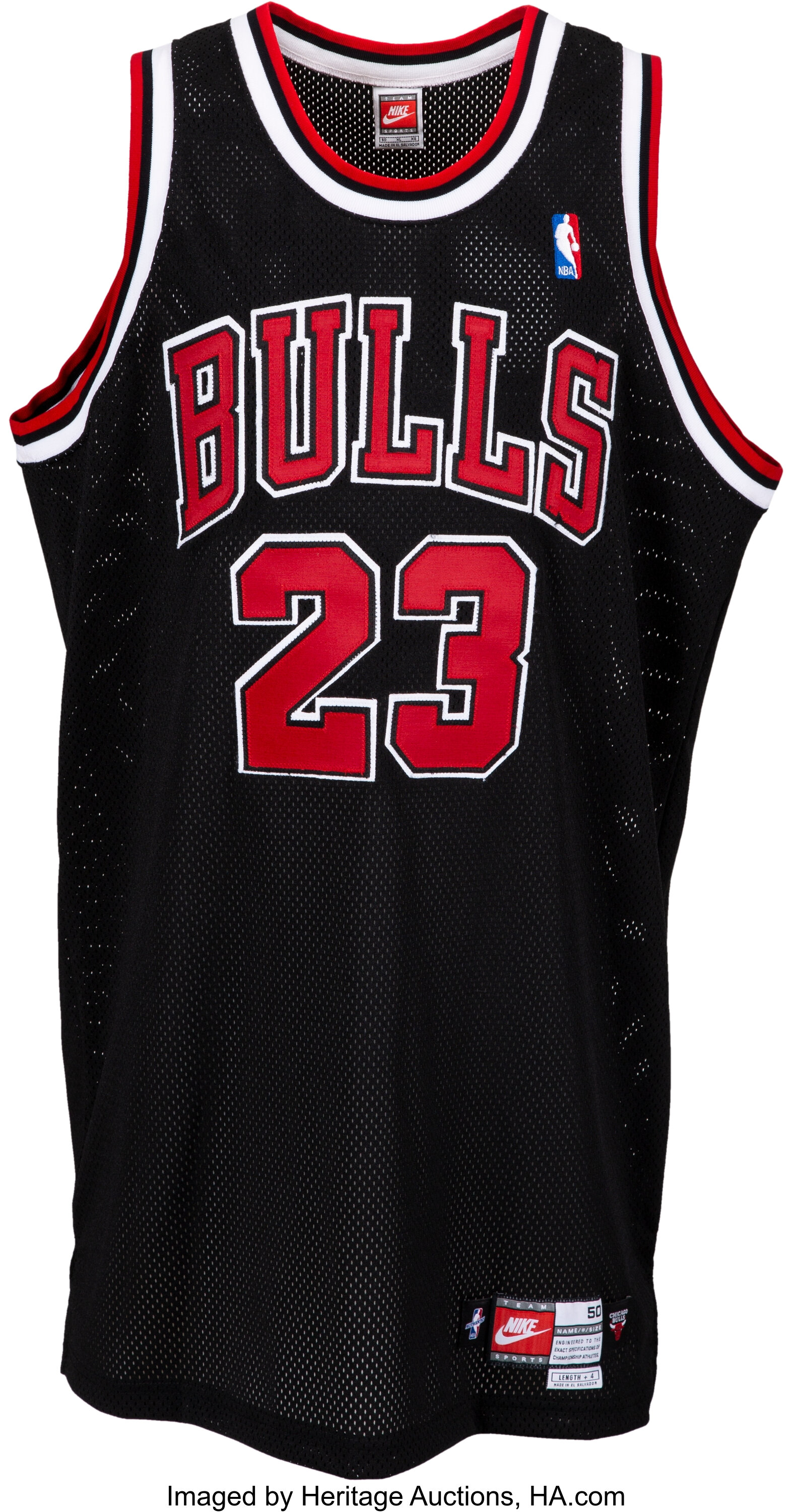 Michael Jordan Autographed Red Chicago Bulls Jersey - The Autograph Source