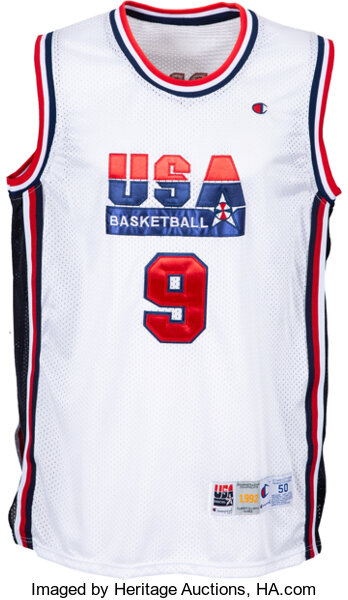 Michael Jordan Signed Team USA Jersey (UDA)