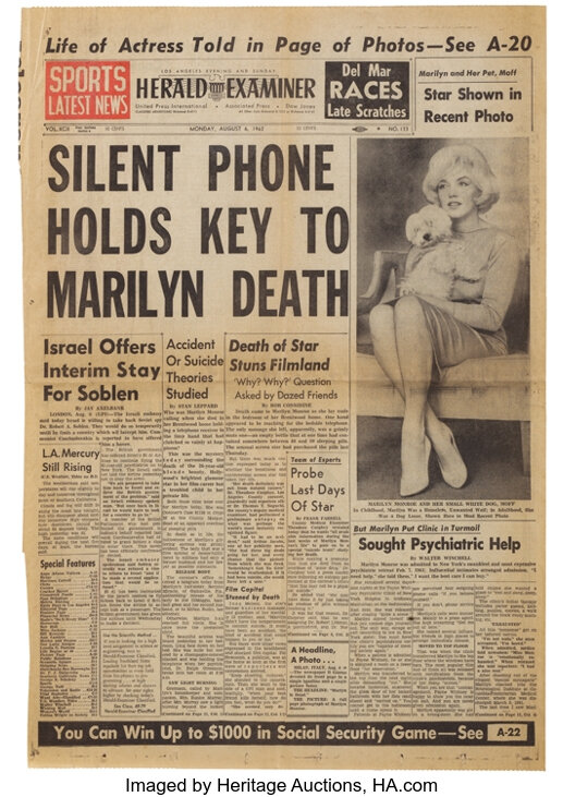 Marilyn Monroe extensive vintage original (40+) press file including ...