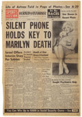 3 Miniature Vintage 'marilyn Monroe' Death NEWSPAPERS 