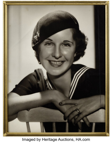 Norma Shearer's Hartmann cushion-top wardrobe trunk.  Movie/TV