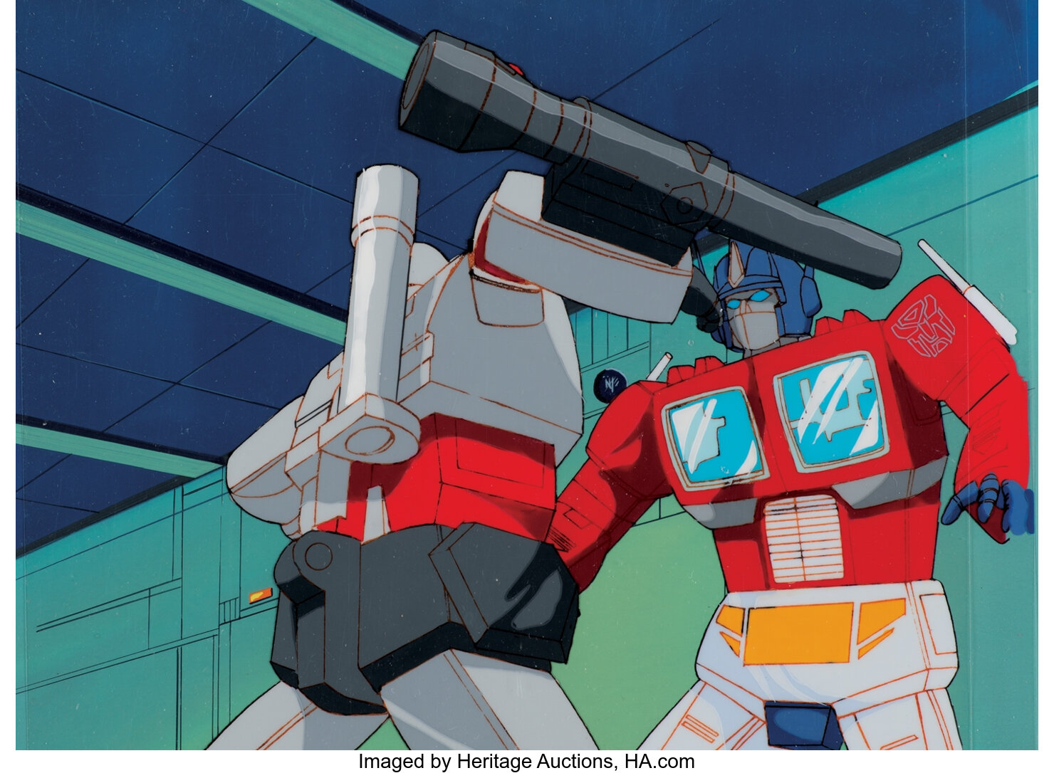 transformers cartoon optimus prime vs megatron