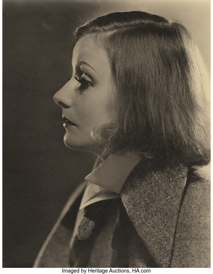 Greta Garbo oversize photographic portrait by Clarence Sinclair | Lot ...