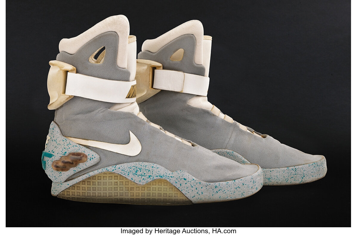 Michael J. Fox "Marty McFly" Nike self-lacing from | Lot #2640 | Heritage Auctions