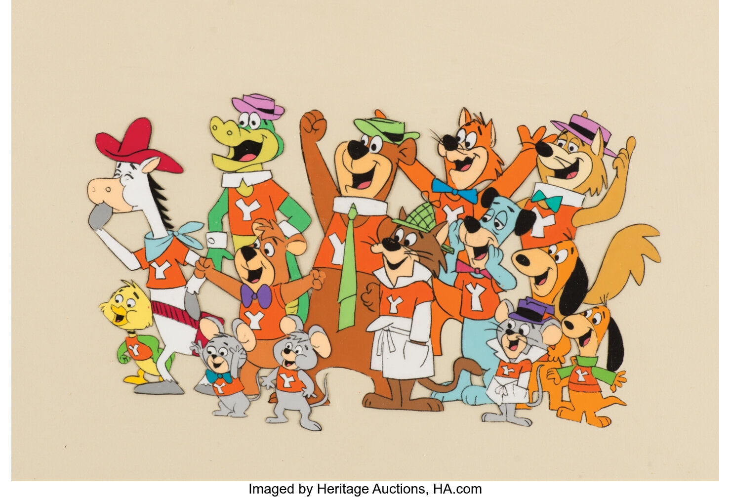 Hanna Barbera cast of characters production cels from | Lot #1257 ...