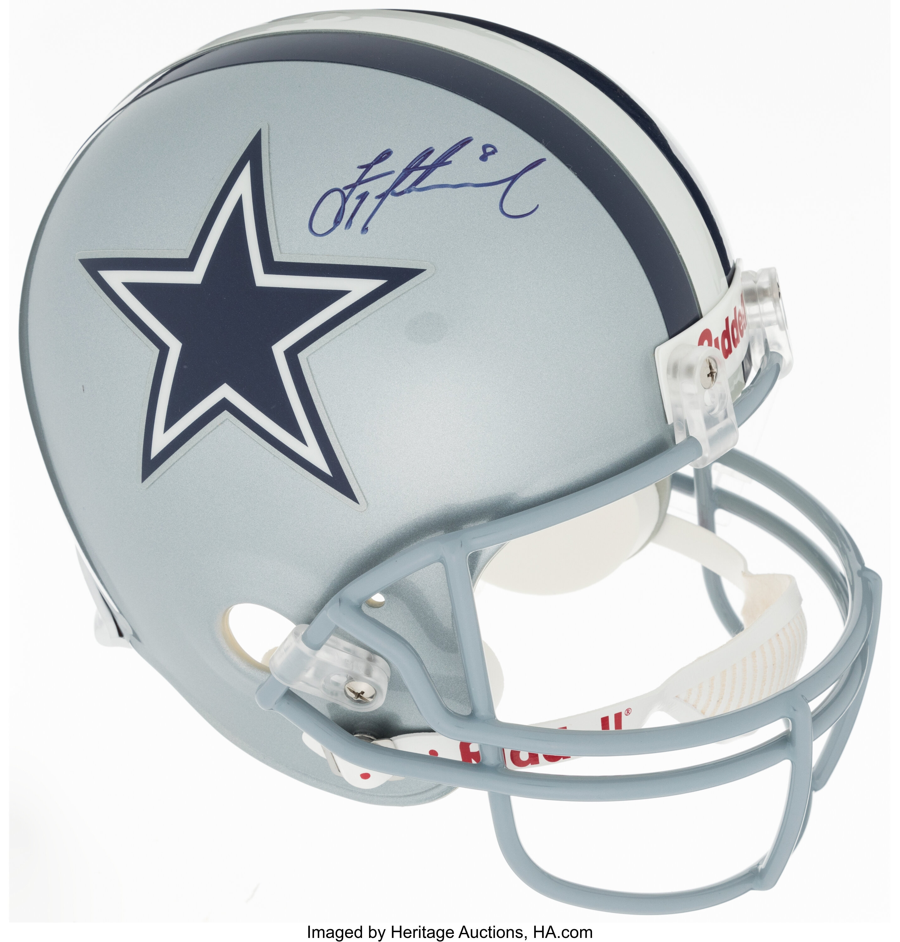 Sold at Auction: Autographed Troy Aikman Hof Helmet