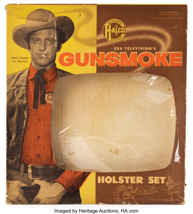 Gunsmoke Holster set in box.  Movie/TV Memorabilia, Lot #1105