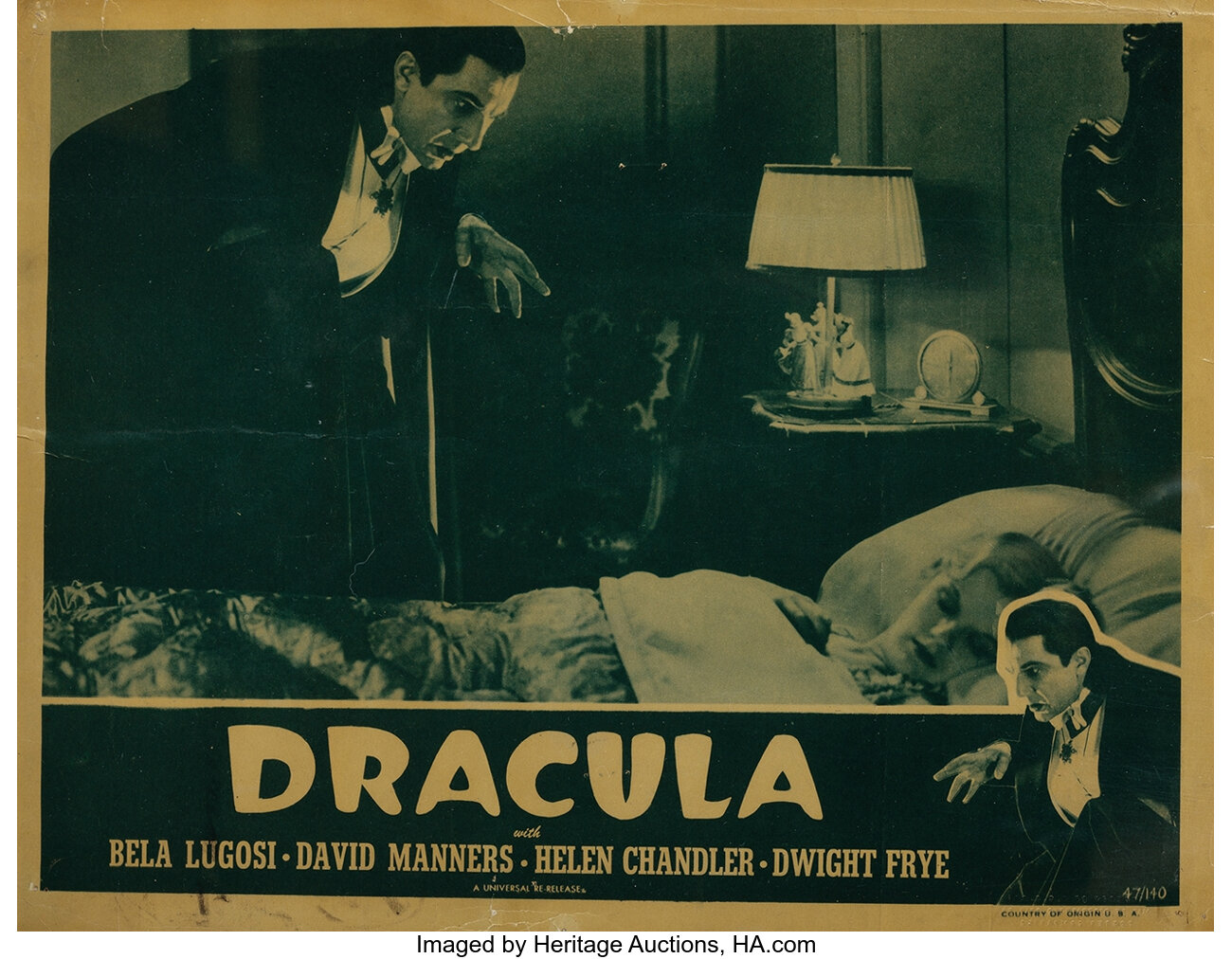 Bela Lugosi (2) lobby cards from Dracula. . ... Movie Posters | Lot ...