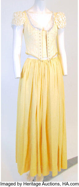 belle once upon a time yellow dress