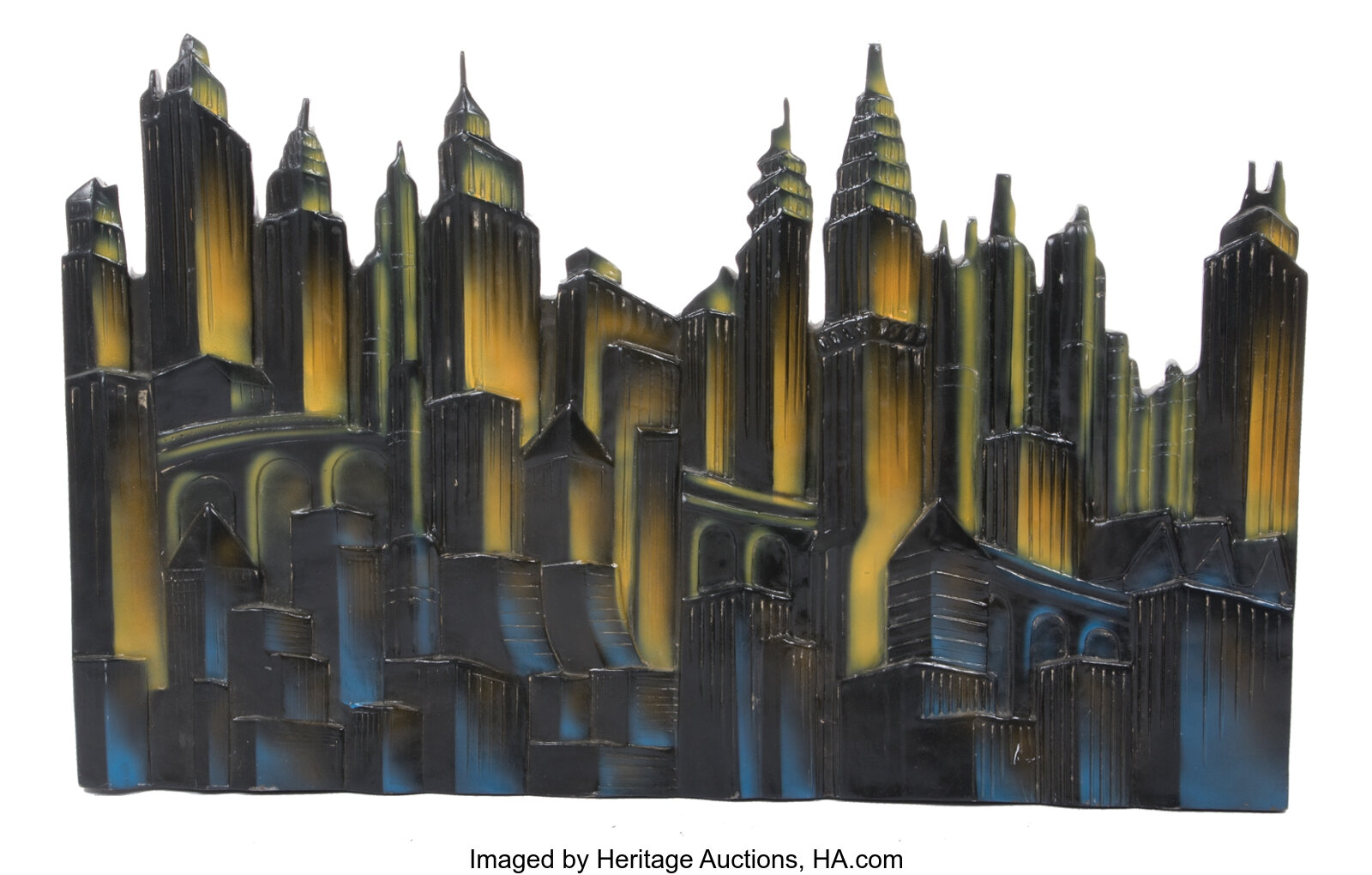 Batman Forever Gotham City skyline fiberglass maquette.... Movie/TV | Lot  #2487 | Heritage Auctions