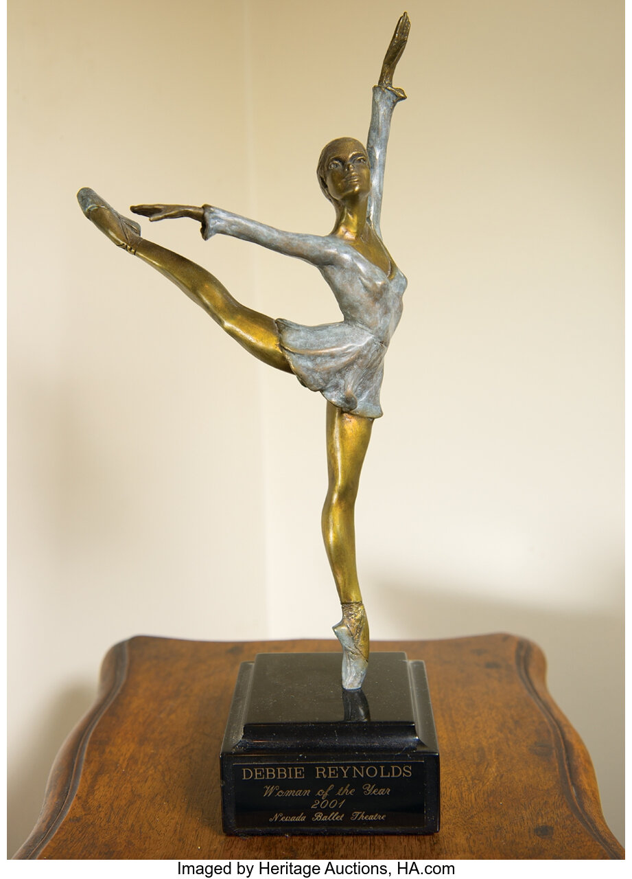 Forsømme crack Maleri Debbie Reynolds bronze ballerina trophy for Nevada Ballet Theater | Lot  #1034 | Heritage Auctions