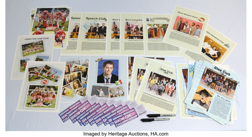 New Directions Glee Club Wmhs Yearbook Related Pages And Prop Lot 1118 Heritage Auctions