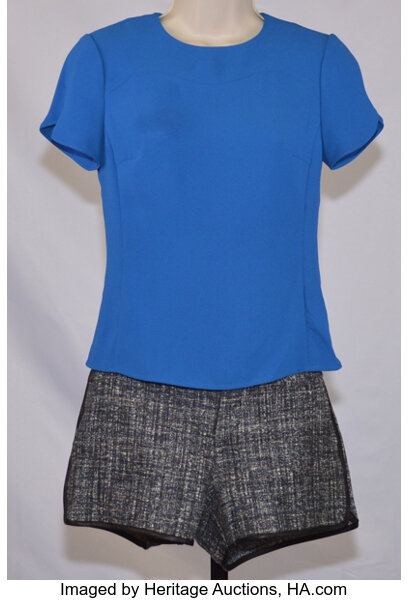 Rachel Berry played by Lea Michele wool short ensemble from