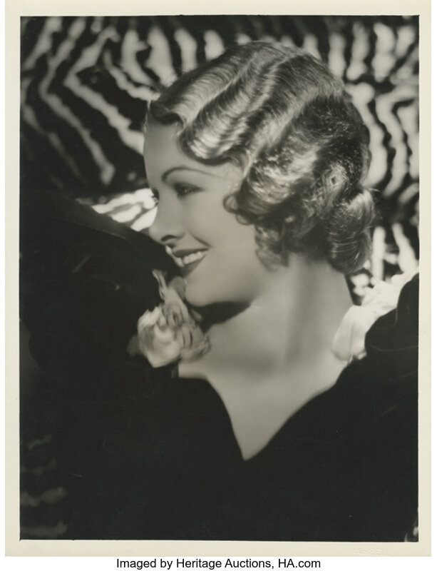 Myrna Loy oversize portrait photographs from Emma by Hurrell