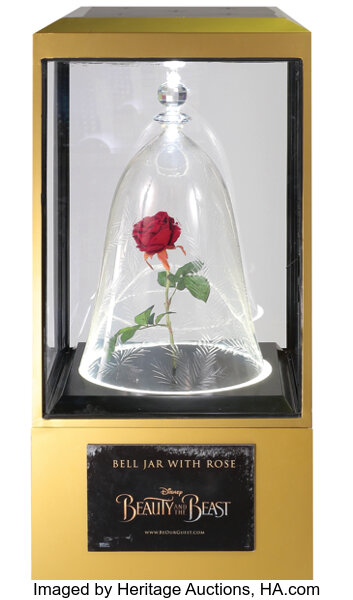 Beauty And The Beast Enchanted Rose Bell Jar Movie Tv Lot 3020 Heritage Auctions