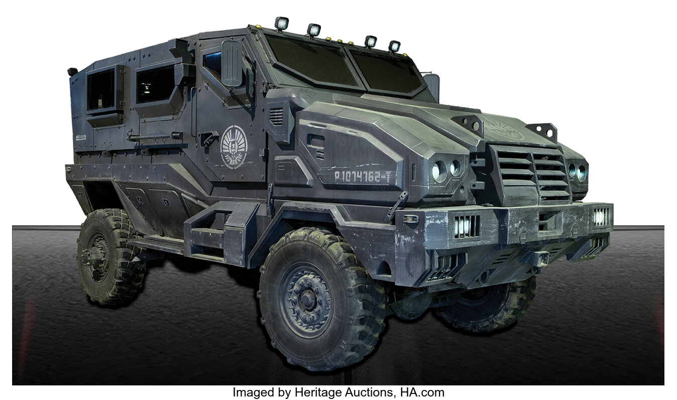 Hunger Games Peacekeeper Military Vehicle (Enclosed Rear Cabin). ... | Lot  #1087 | Heritage Auctions
