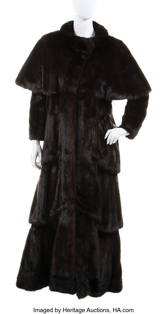 Liza Minnelli personal ranch mink three-tier coat.... Movie/TV | Lot ...