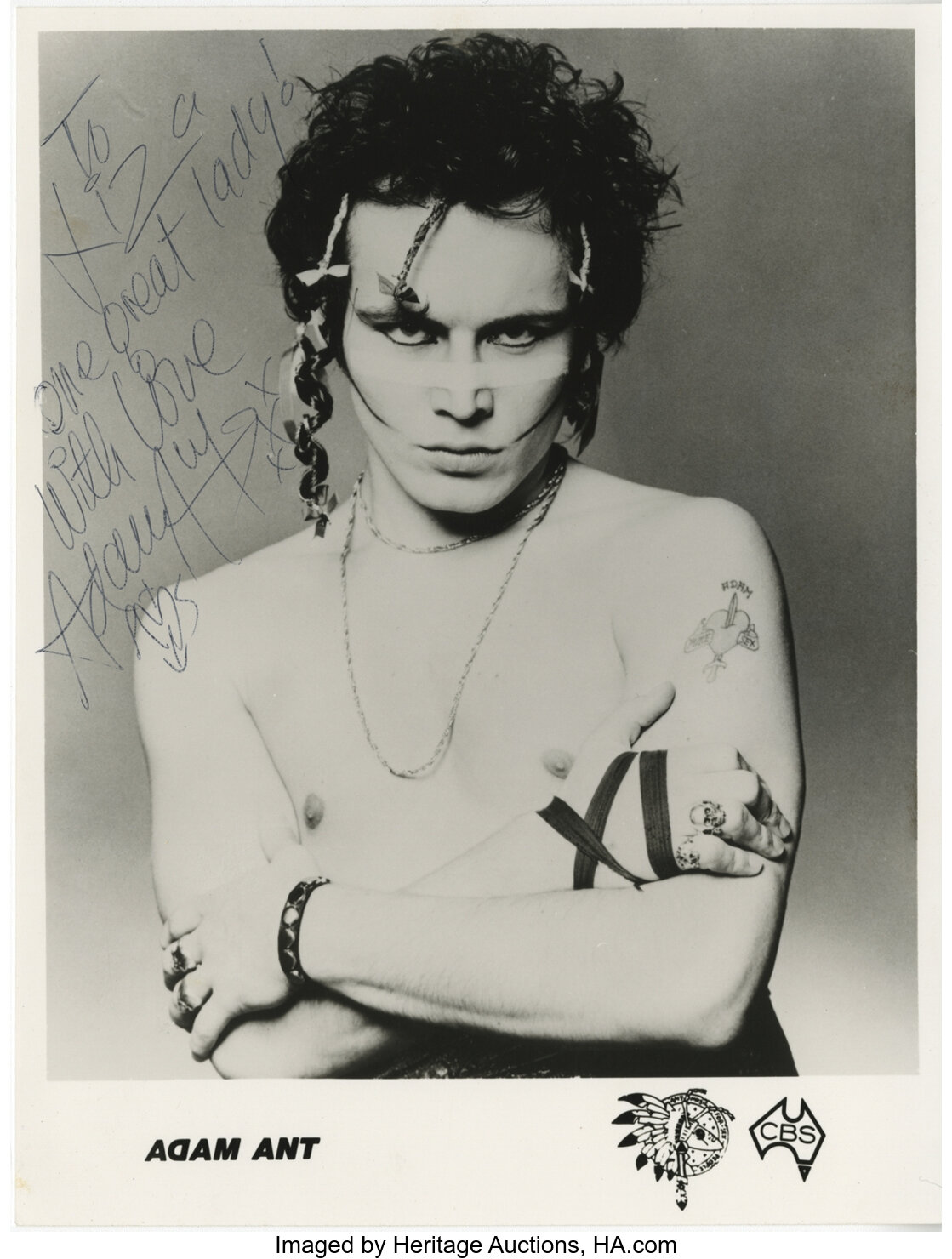 adam ant tattoos