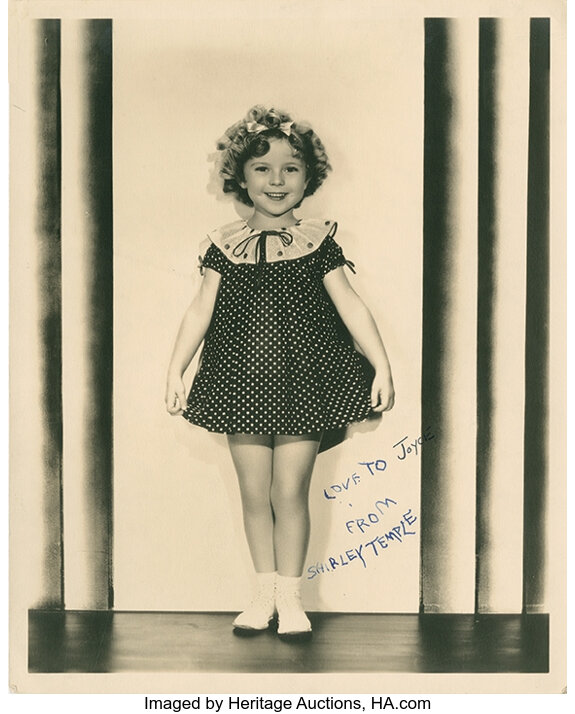 Shirley Temple early (before cursive) signed photograph. ... | Lot ...