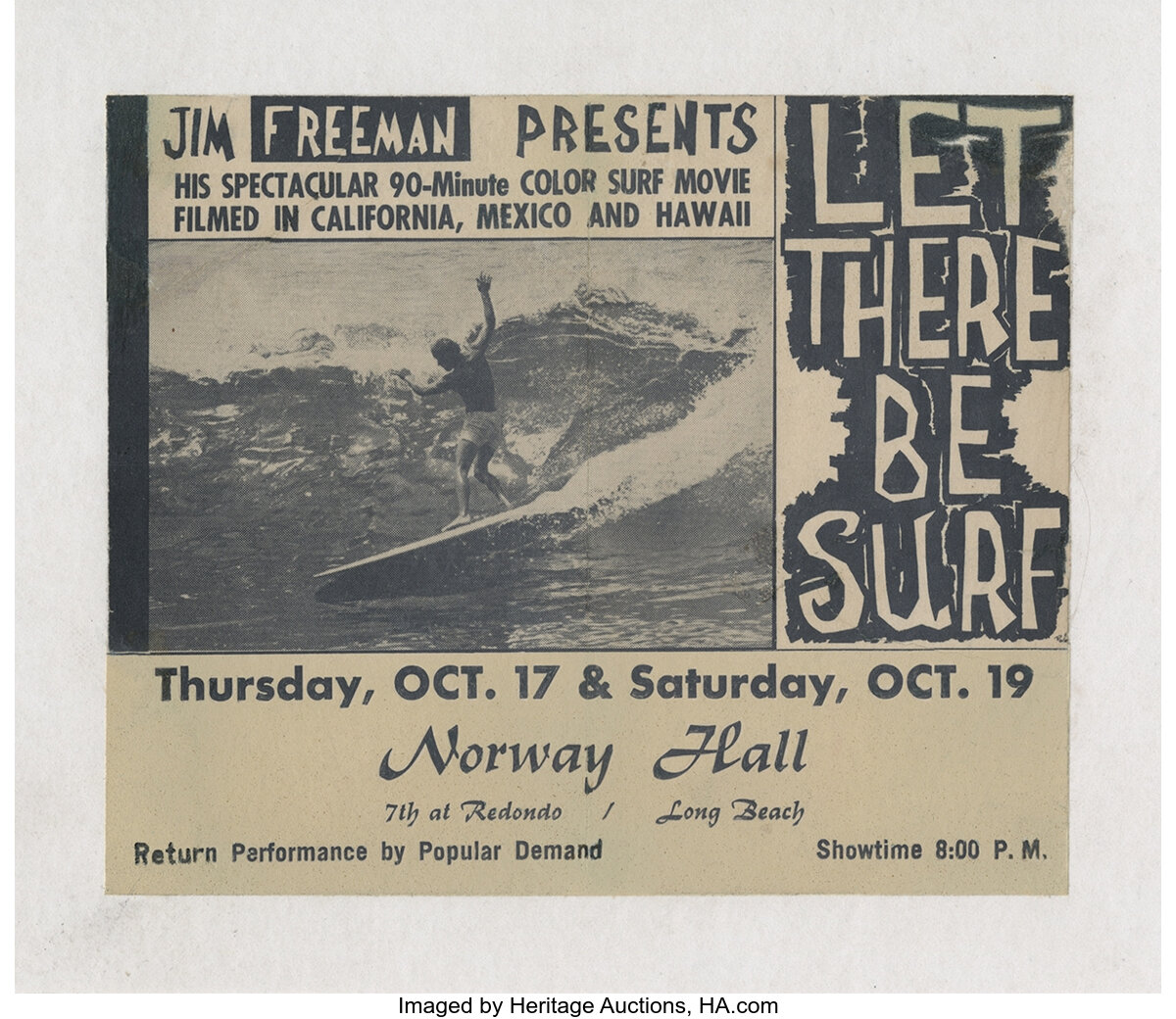 vintage surf movie poster