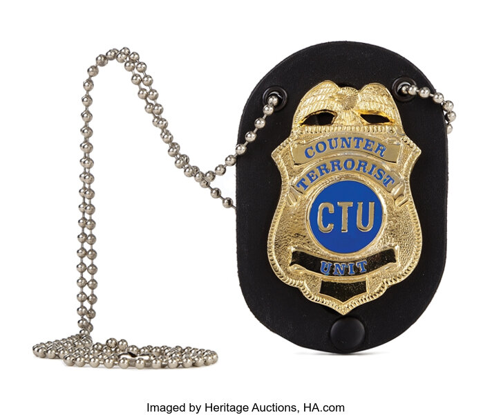 Kiefer Sutherland Jack Bauer Screen Worn Ctu Badge From 24 Lot 2528 Heritage Auctions