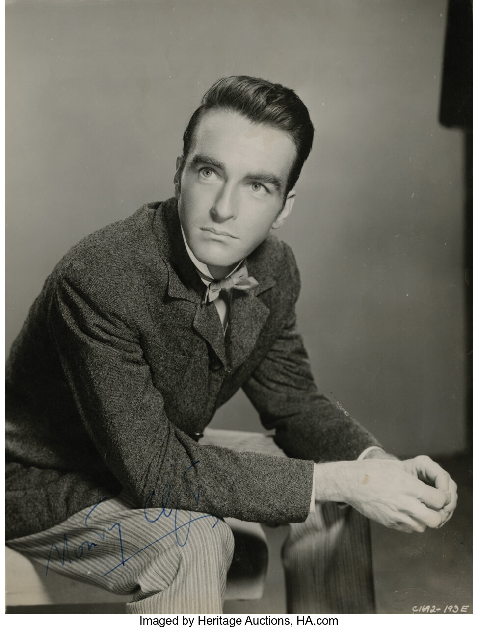 Montgomery Clift Signed Photograph From Raintree County. Movie Tv 