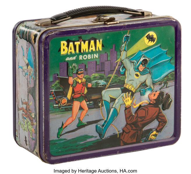 Sold at Auction: Batman and Robin Lunchbox and Thermos