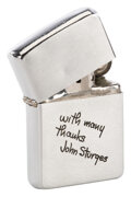 Steve McQueen personal crew gift zippo lighter from director John