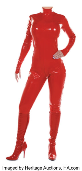 Britney spears best sale red latex jumpsuit