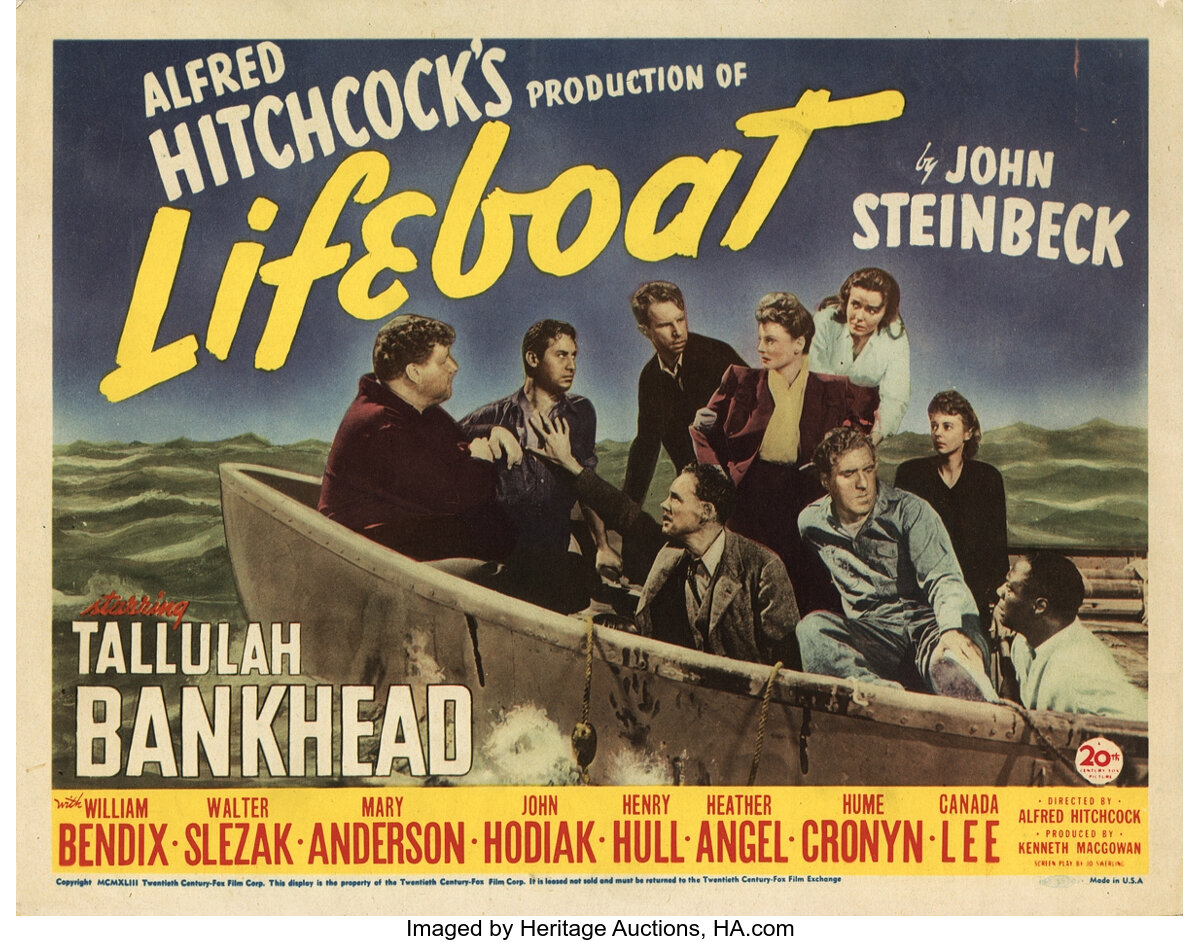 Alfred Hitchcock (5) lobby cards for Lifeboat. . ... Movie Posters ...