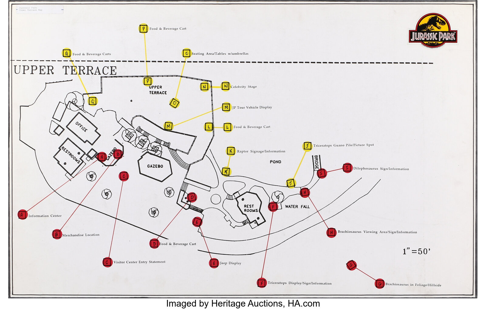 jurassic park the ride map