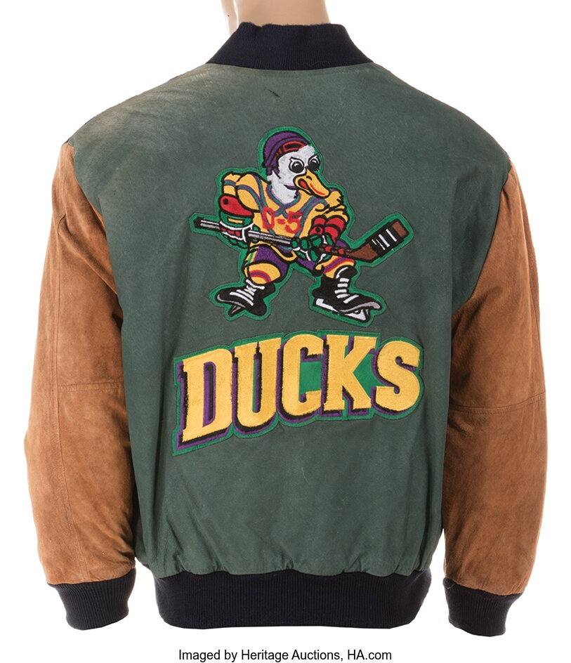 Gordon Bombay Jacket Mighty Ducks Movie Varsity Letterman Hockey Costume  Coach