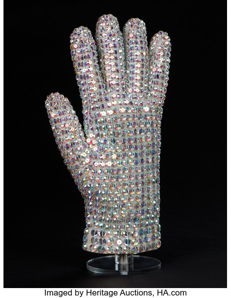 Michael Jackson Owned Worn Swarovski Glove