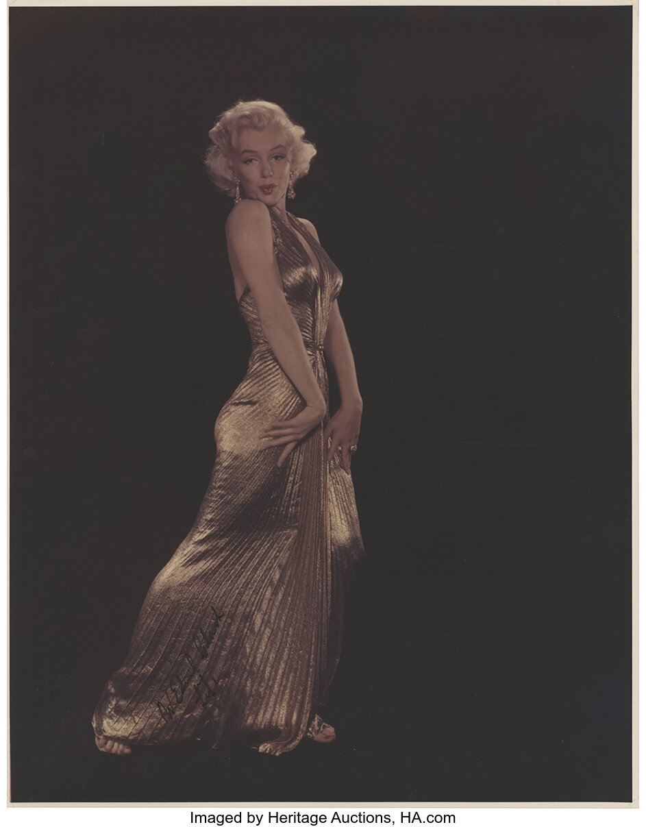 Marilyn Monroe glamour portrait photograph by Ed Clark for Life | Lot ...