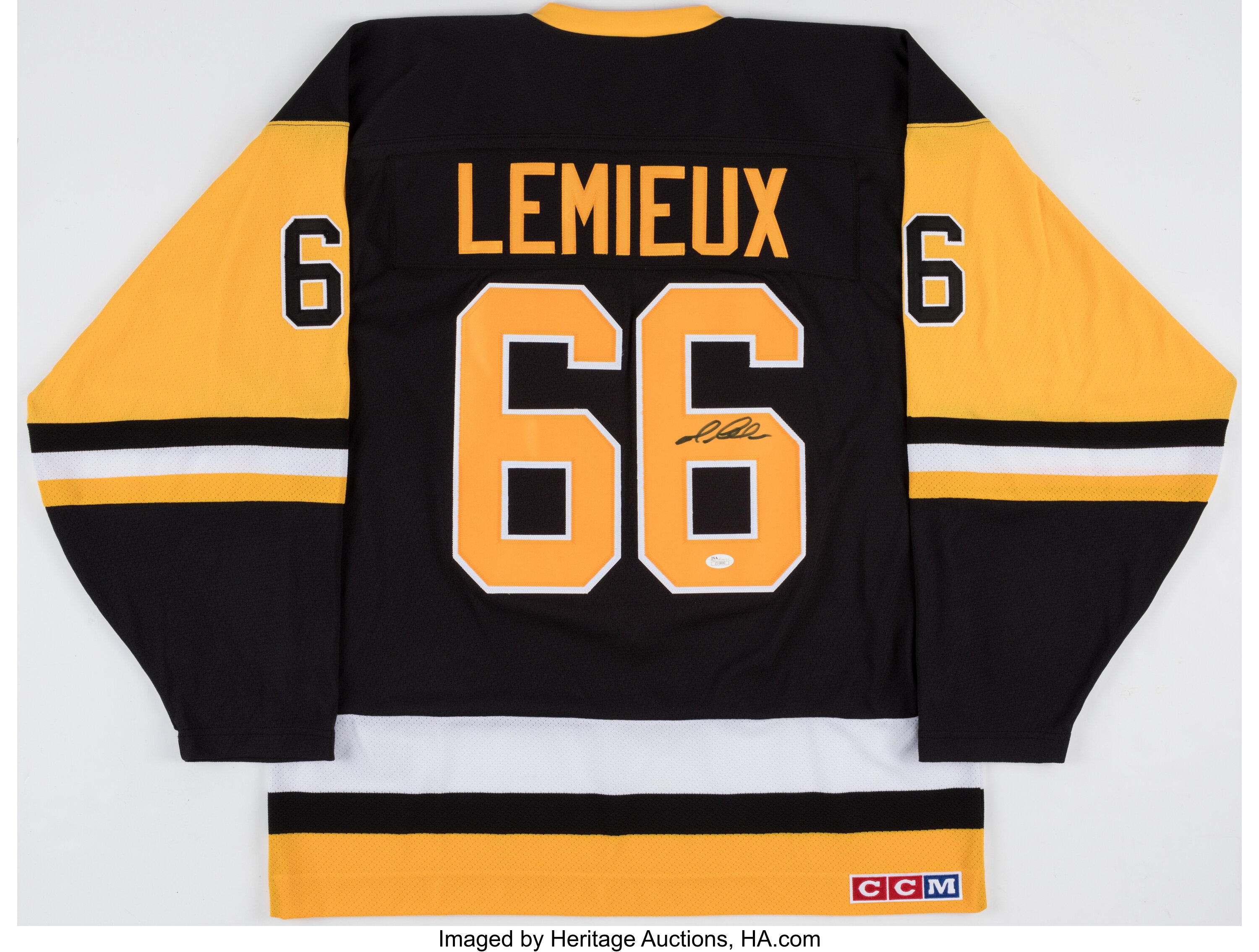 Sold at Auction: Signed Mario LeMieux Pittsburgh Stanley Cup Jersey