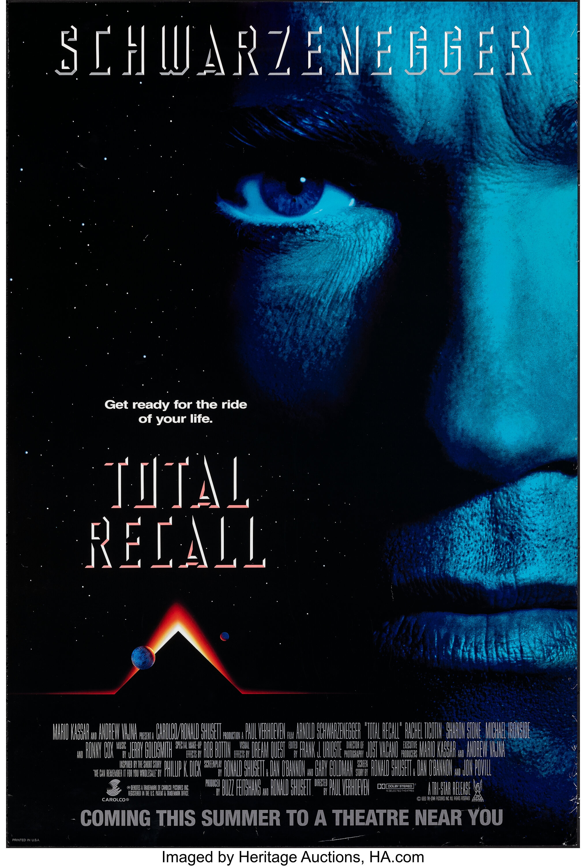 total recall 1990 movie poster