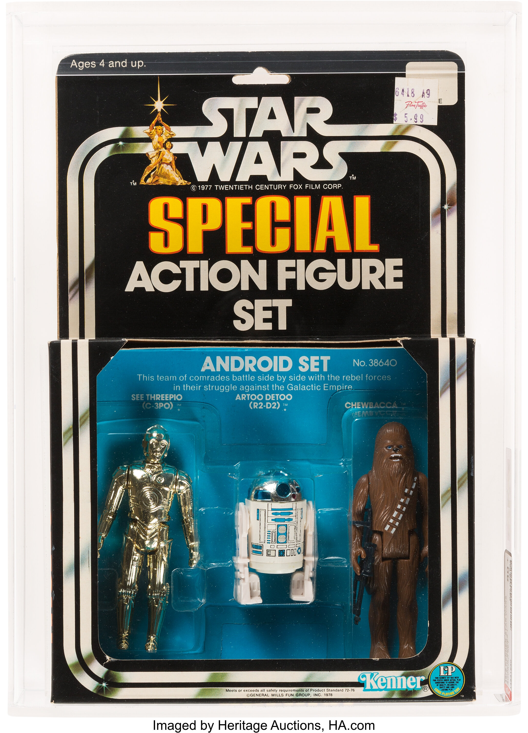 emergencia palanca Corrección Vintage Star Wars 3-Pack Boxed Series 1 Android Action Figure Set | Lot  #94154 | Heritage Auctions