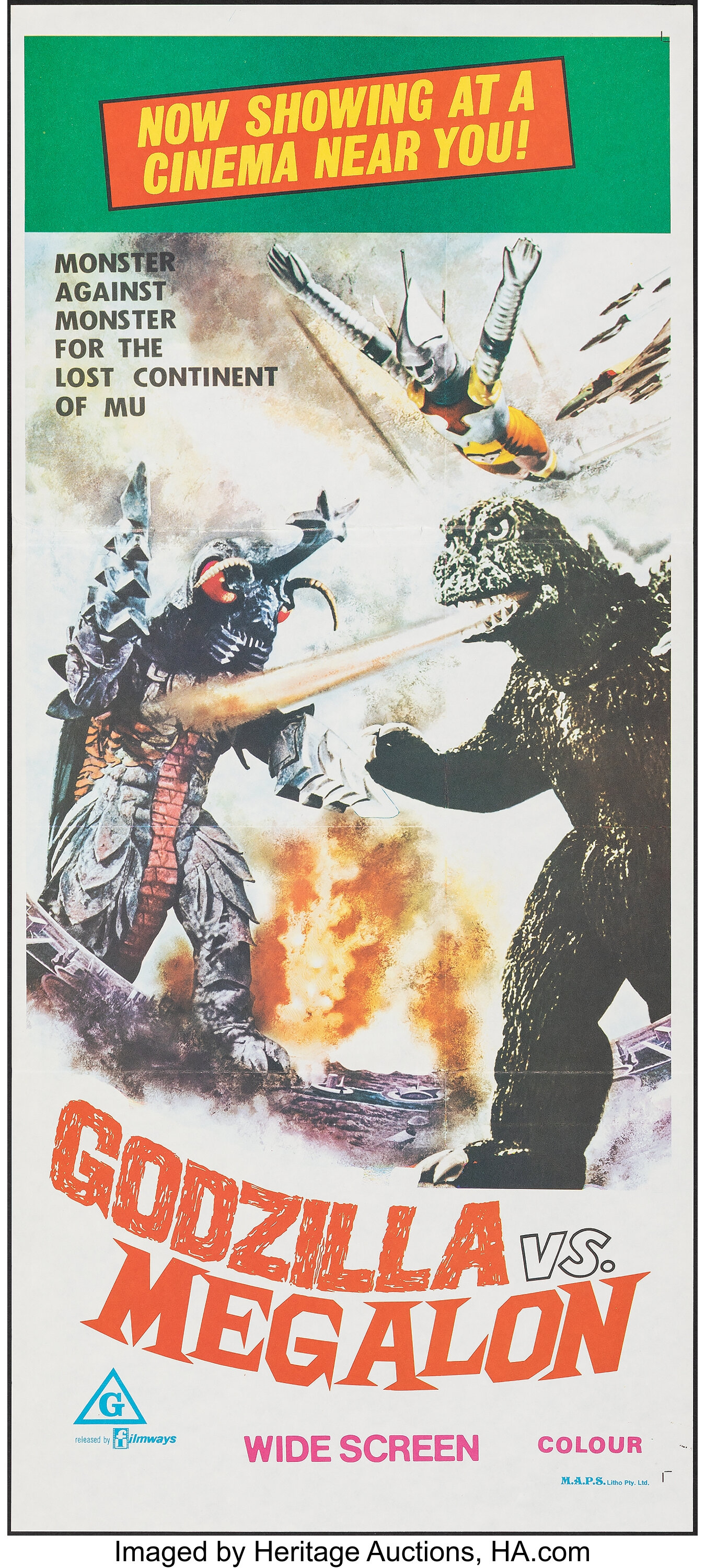 godzilla vs megalon poster