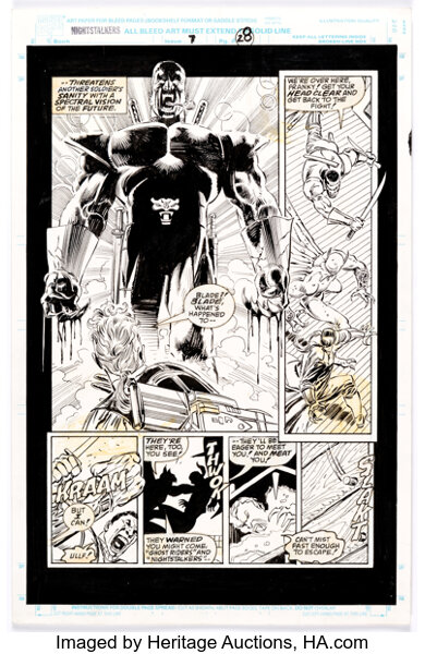 Original Comic Art:Story Page, Ron Garney and Tom Palmer Nightstalkers #7 Story Page 20 Original Art (Marvel, 1993).