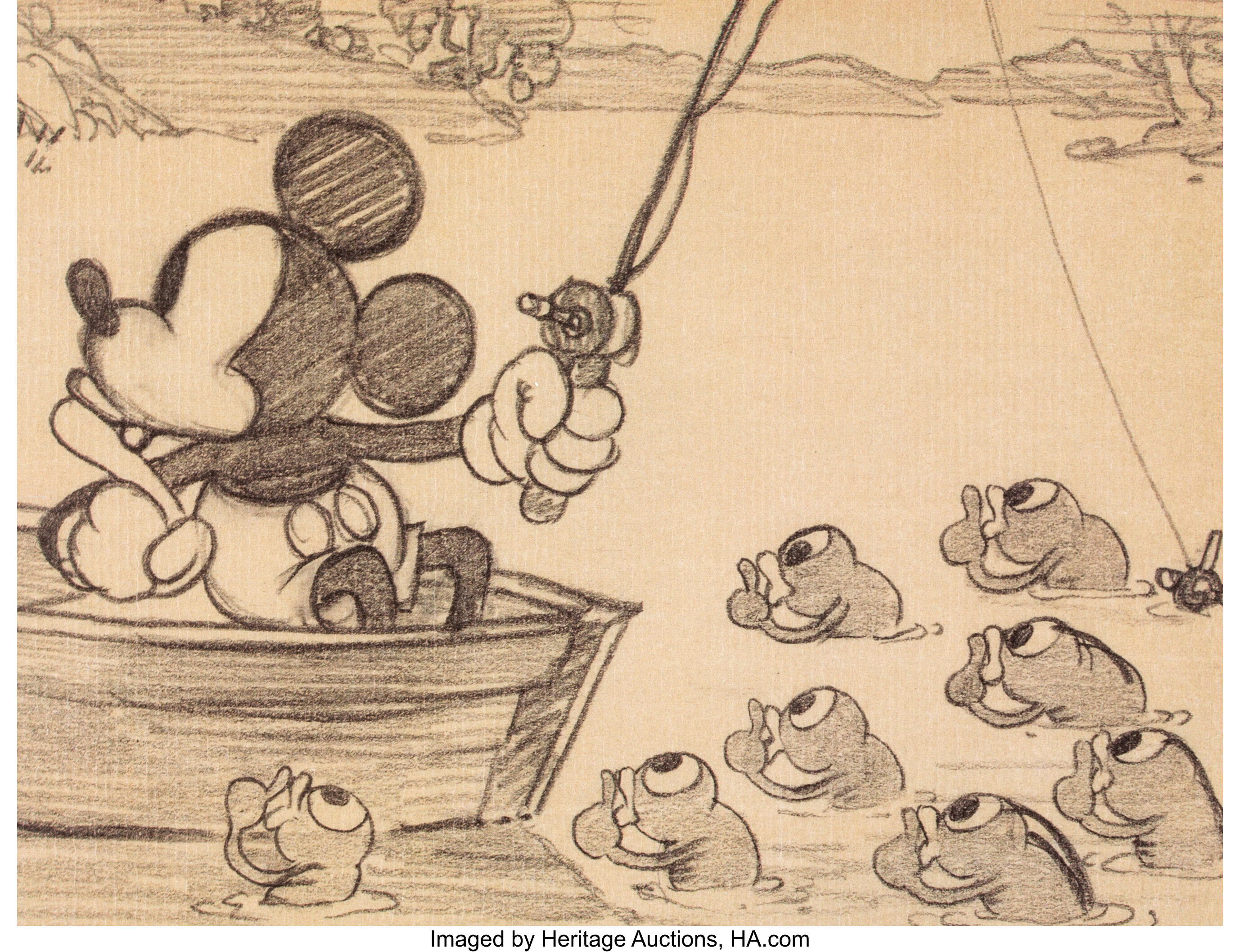 Mickey Mouse Print from Fishin' Around (Walt Disney Art Classics