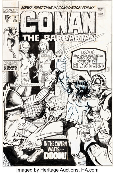Original Comic Art:Covers, Barry Smith Conan the Barbarian ...