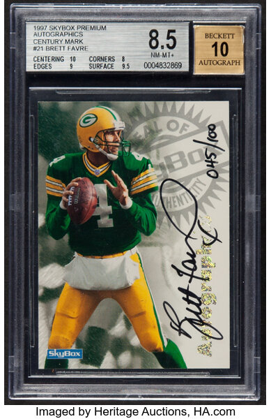 Sold at Auction: Brett Favre, 1997 BRETT FAVRE AUTOGRAPHED MVP