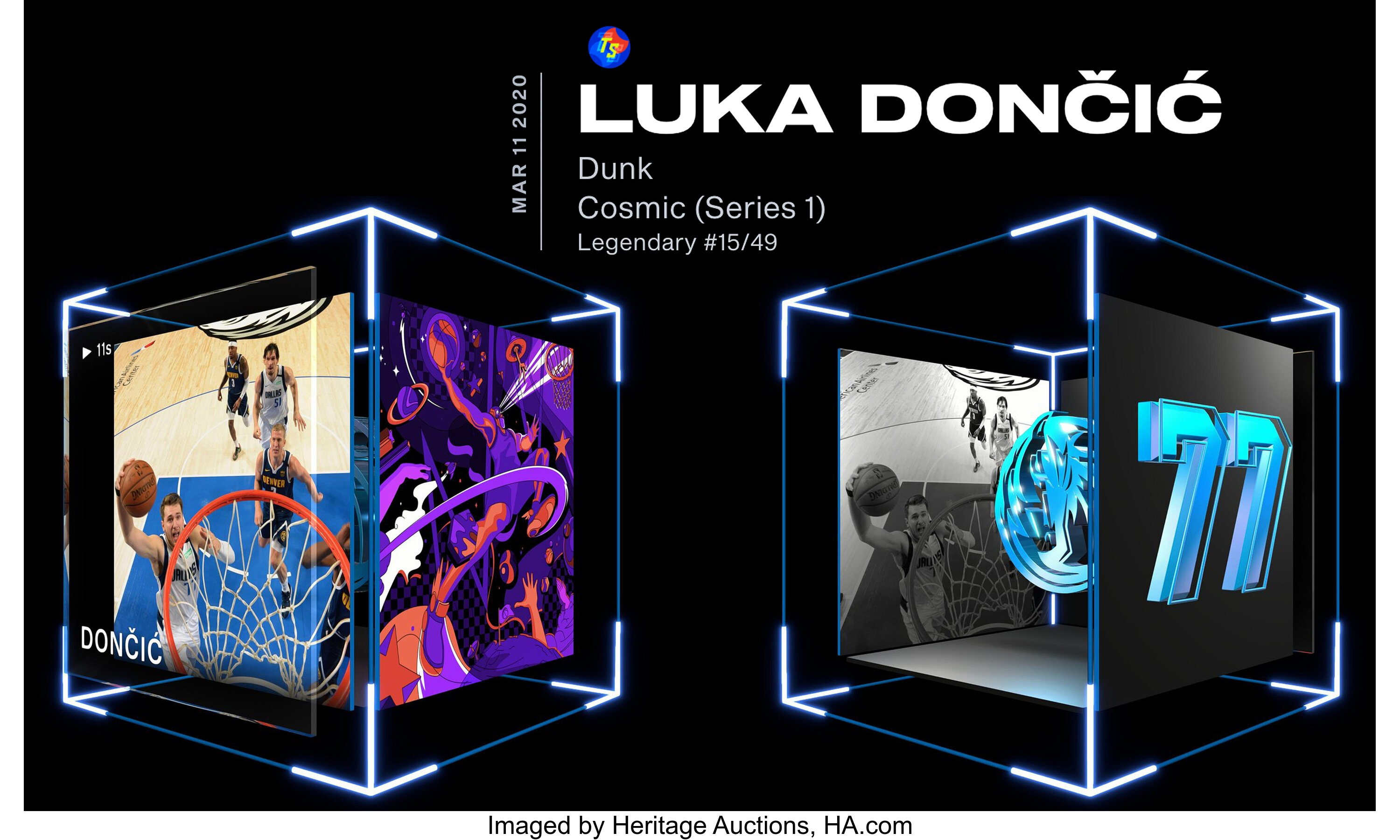 Luka Doncic NBA Top Shot (Series 1) Legendary Cosmic #15/49