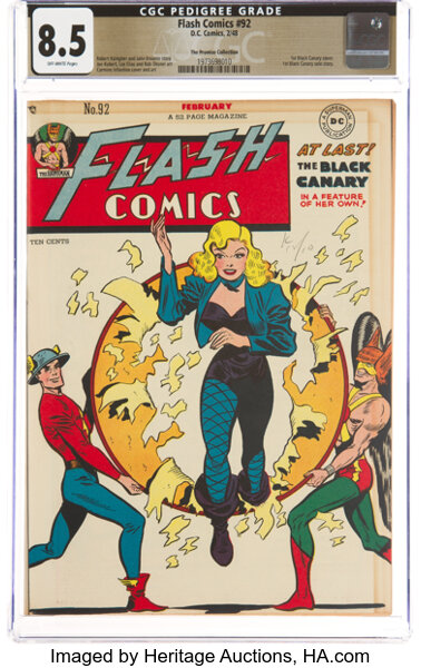 Golden Age (1938-1955):Superhero, Flash Comics #92 The Promise Collection Pedigree (DC, 1948) CGC VF+ 8.5 Off-white pages....