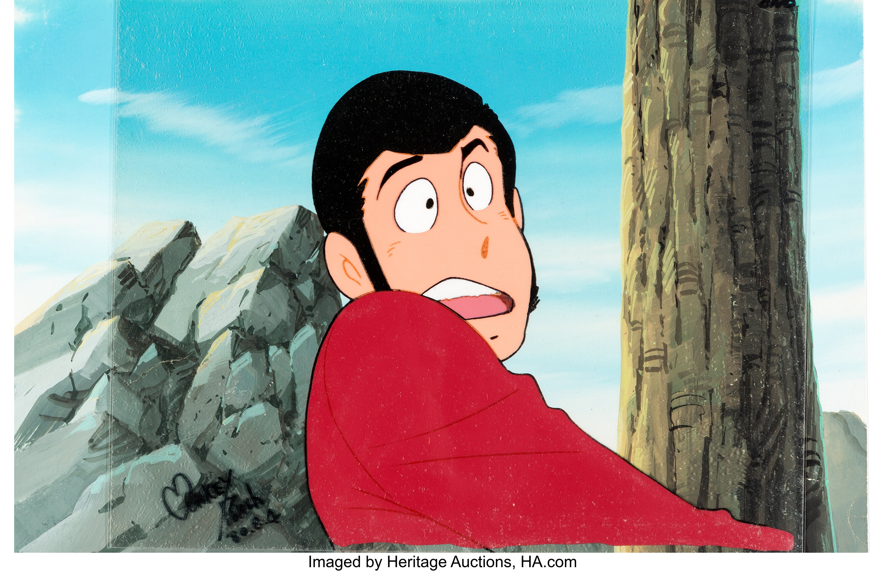 Lupin The Third Part Ii Production Cel Setup With Master Background Lot Heritage Auctions