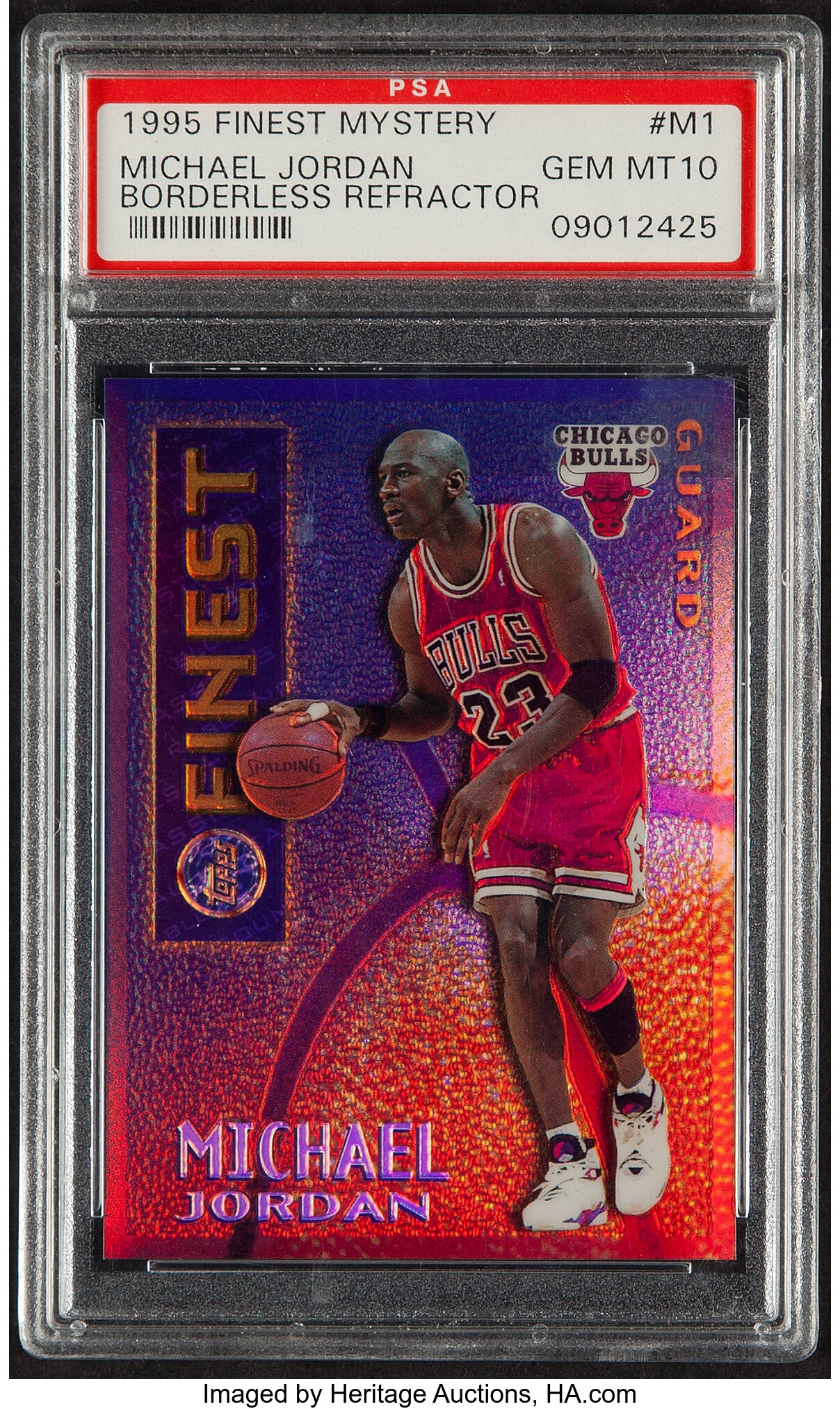 1995 Topps Finest Michael Jordan (Mystery Borderless Refractor