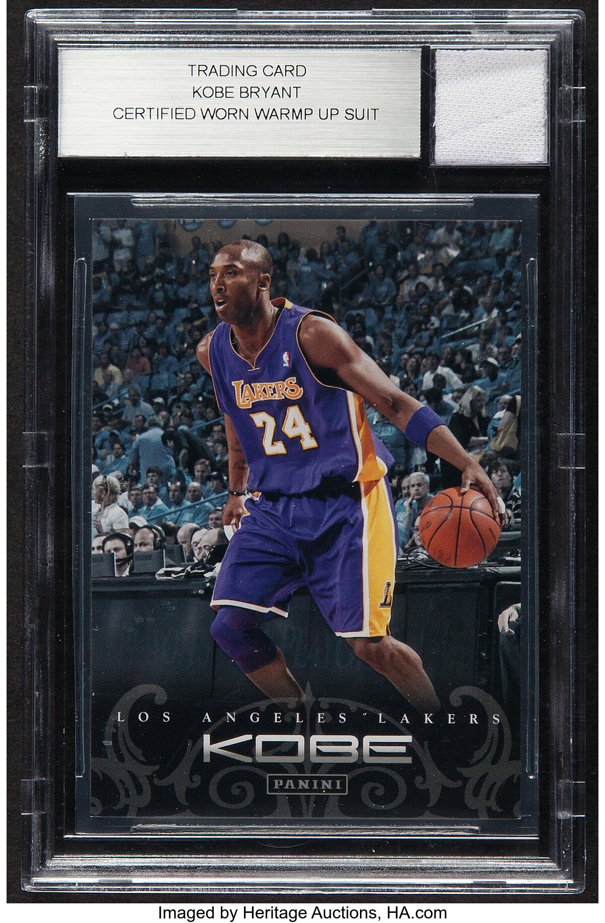 2012 Panini Anthology Kobe Bryant Certified Worn Warm Up Suit | Lot #41191  | Heritage Auctions