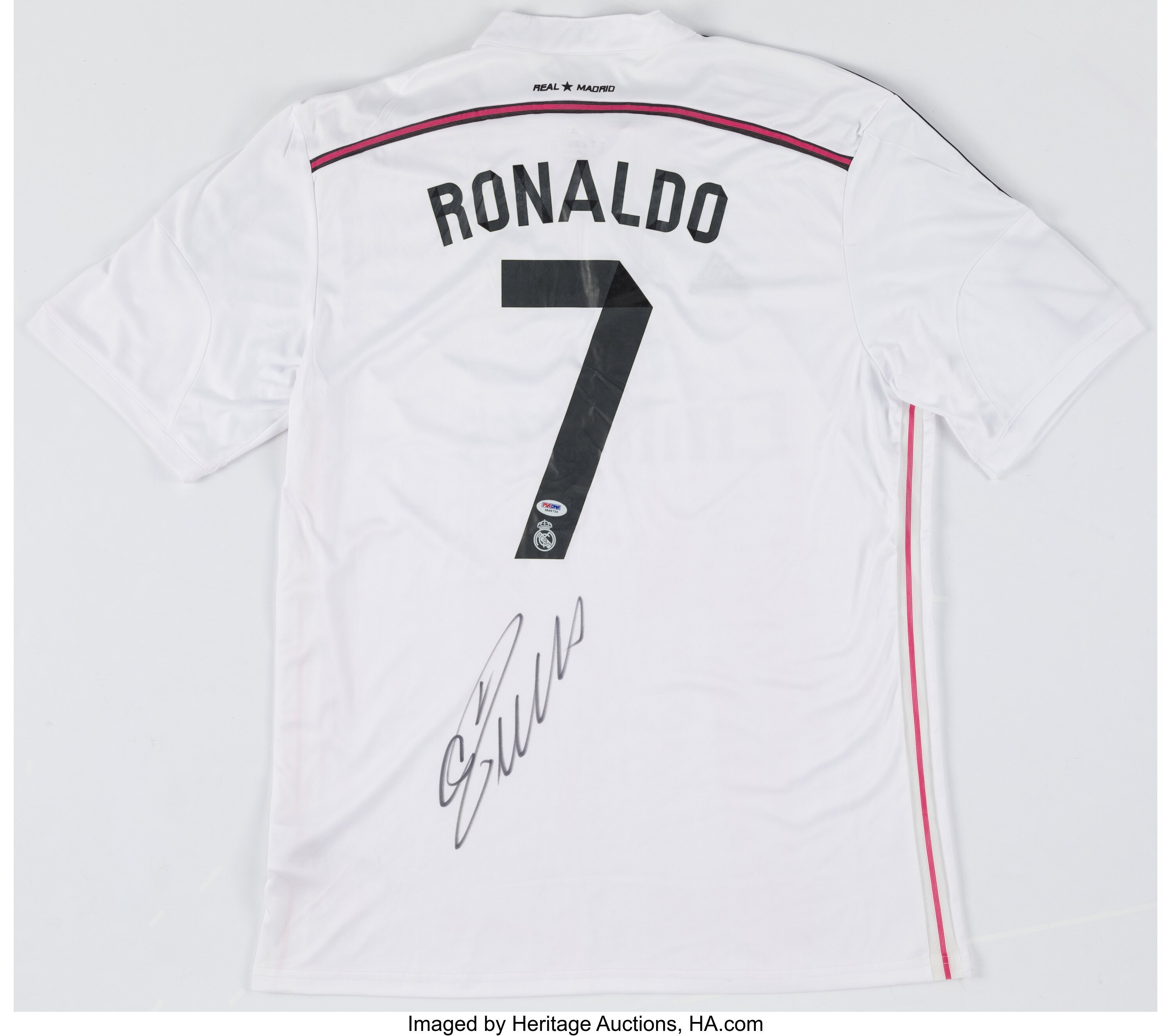 Autographed Real Madrid Cristiano Ronaldo's jersey